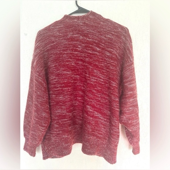 Urban Outfitters Red Marled Open Cardigan XS Cozy Knit Sweater - Picture 10 of 10
